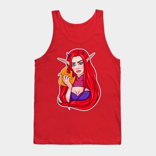 Angry Devil Elf Girl Tank Top